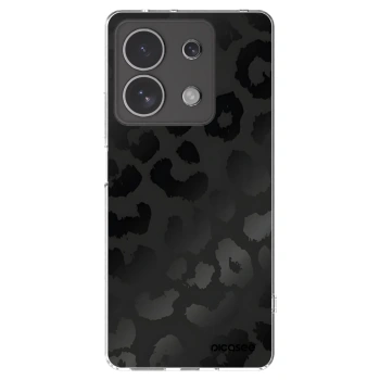 Picasee Xiaomi Redmi Note 13 4G Hülle - Transparentes Silikon - Midnight Leopard