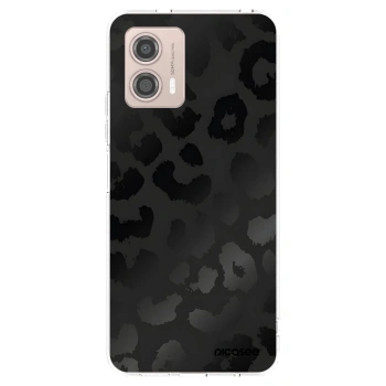 Picasee Motorola Moto G53 5G Hülle - Transparentes Silikon - Midnight Leopard