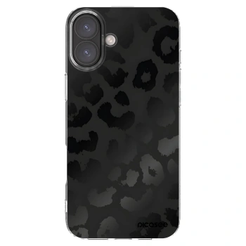Picasee Apple iPhone 16 Plus Hülle - Transparentes Silikon - Midnight Leopard