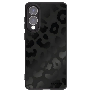 Picasee Samsung Galaxy S25 Edge 5G Hülle - Schwarzes Silikon - Midnight Leopard