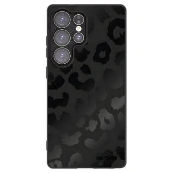 Picasee Samsung Galaxy S25 Ultra 5G Hülle - Schwarzes Silikon - Midnight Leopard