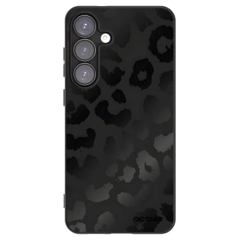 Picasee Samsung Galaxy S25+ 5G Hülle - Schwarzes Silikon - Midnight Leopard