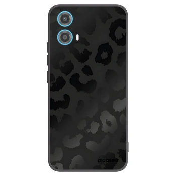 Picasee Motorola Moto G34 5G Hülle - Schwarzes Silikon - Midnight Leopard