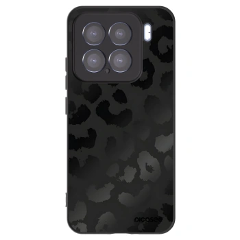 Picasee Xiaomi 15 Hülle - Schwarzes Silikon - Midnight Leopard