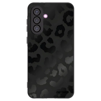 Picasee Samsung Galaxy A56 5G A566B Hülle - Schwarzes Silikon - Midnight Leopard