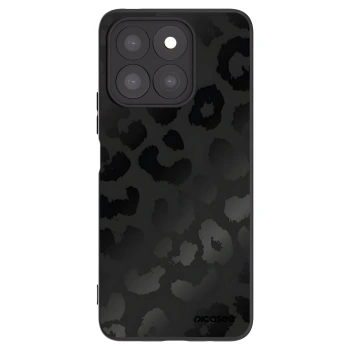 Picasee Honor X8c Hülle - Schwarzes Silikon - Midnight Leopard