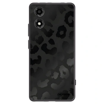 Picasee Motorola Moto E14 Hülle - Schwarzes Silikon - Midnight Leopard
