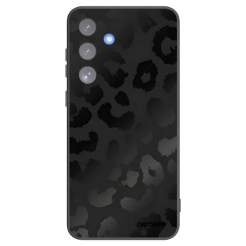 Picasee Samsung Galaxy S25 FE 5G Hülle - Schwarzes Silikon - Midnight Leopard