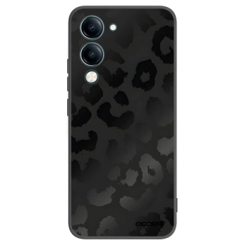Picasee Vivo Y29s 5G Hülle - Schwarzes Silikon - Midnight Leopard