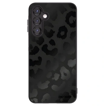 Picasee Samsung Galaxy A16 4G Hülle - Schwarzes Silikon - Midnight Leopard