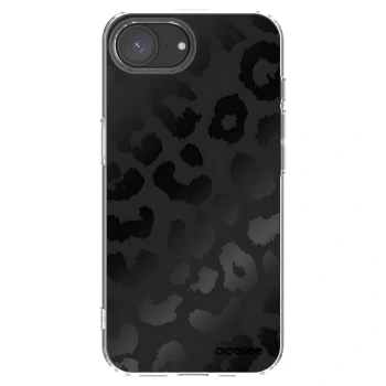 Picasee Apple iPhone 17e Hülle - Transparentes Silikon - Midnight Leopard