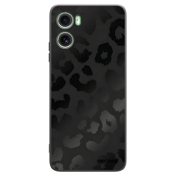 Picasee Motorola Moto G06 Hülle - Schwarzes Silikon - Midnight Leopard