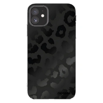 Picasee Apple iPhone 11 Hülle - Transparentes Silikon - Midnight Leopard