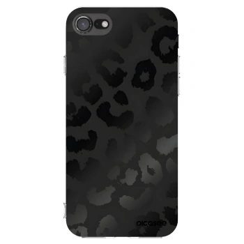 Picasee Apple iPhone 8 Hülle - Transparentes Silikon - Midnight Leopard