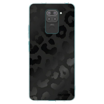 Picasee Xiaomi Redmi Note 9 Hülle - Schwarzes Silikon - Midnight Leopard