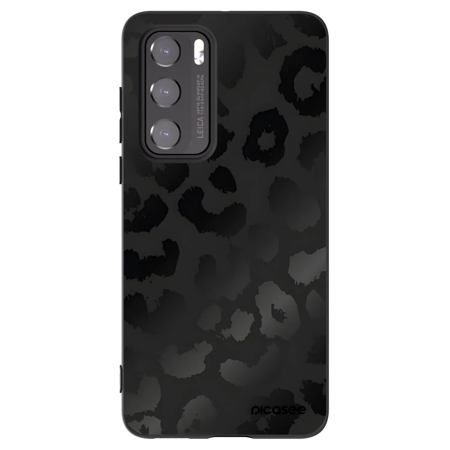 Picasee Huawei P40 Hülle - Schwarzes Silikon - Midnight Leopard