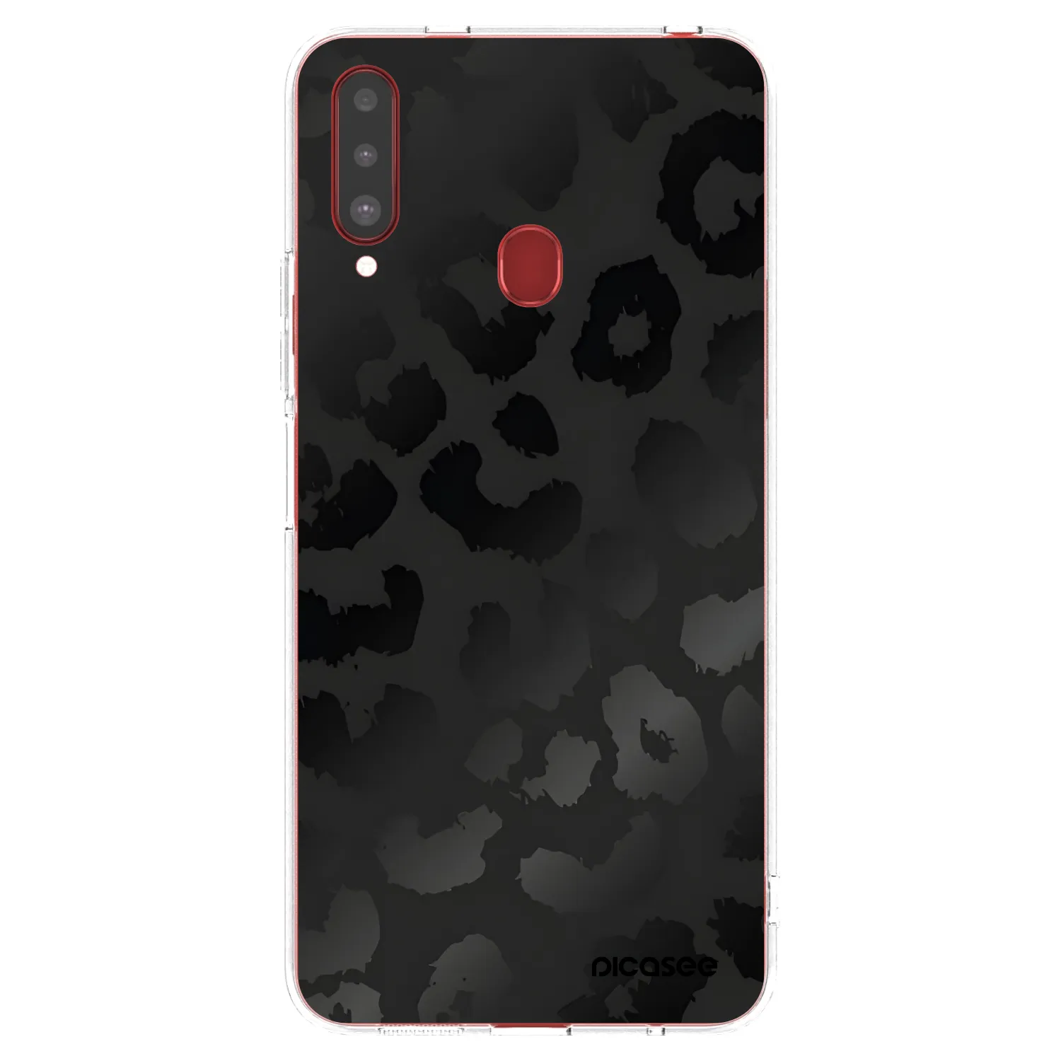 Picasee Samsung Galaxy A20s Hülle - Transparentes Silikon - Midnight Leopard
