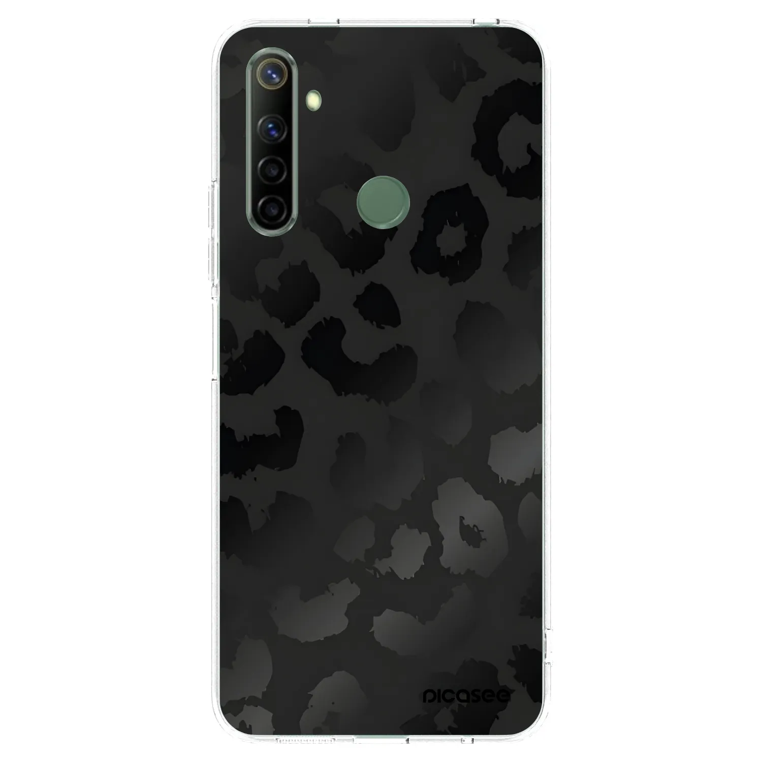 Picasee Realme 5 Hülle - Transparentes Silikon - Midnight Leopard
