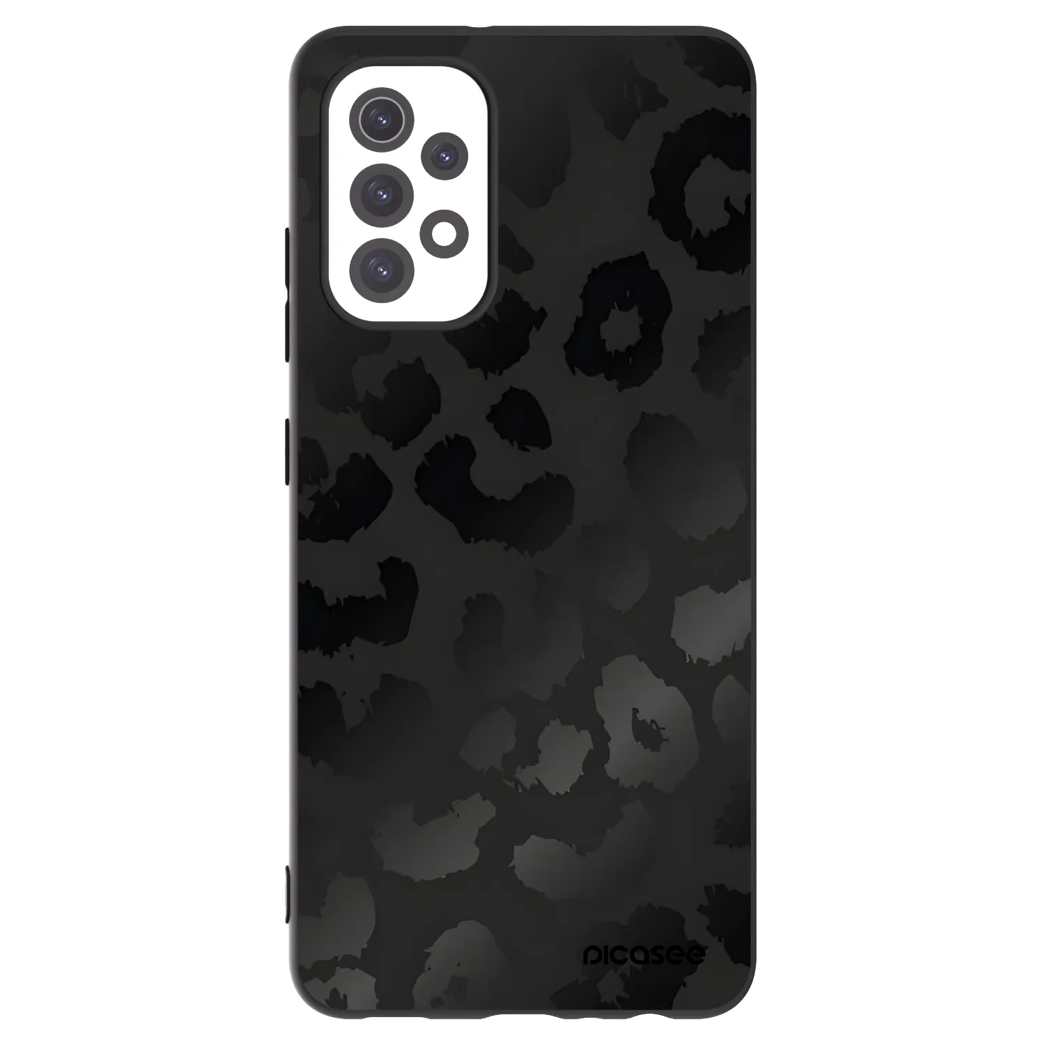 Picasee Samsung Galaxy A32 5G A326B Hülle - Schwarzes Silikon - Midnight Leopard