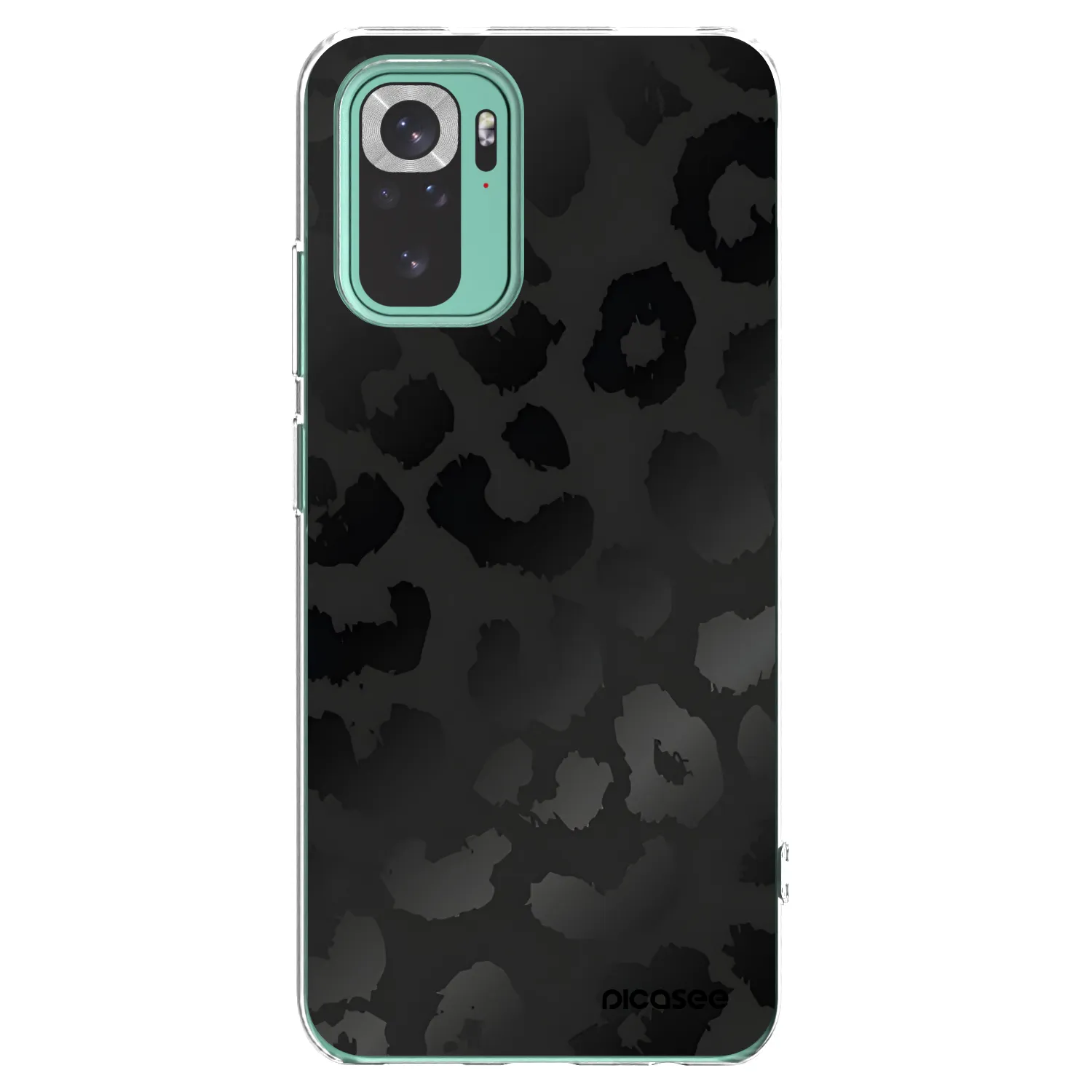 Picasee Xiaomi Redmi Note 10 Pro Hülle - Transparentes Silikon - Midnight Leopard