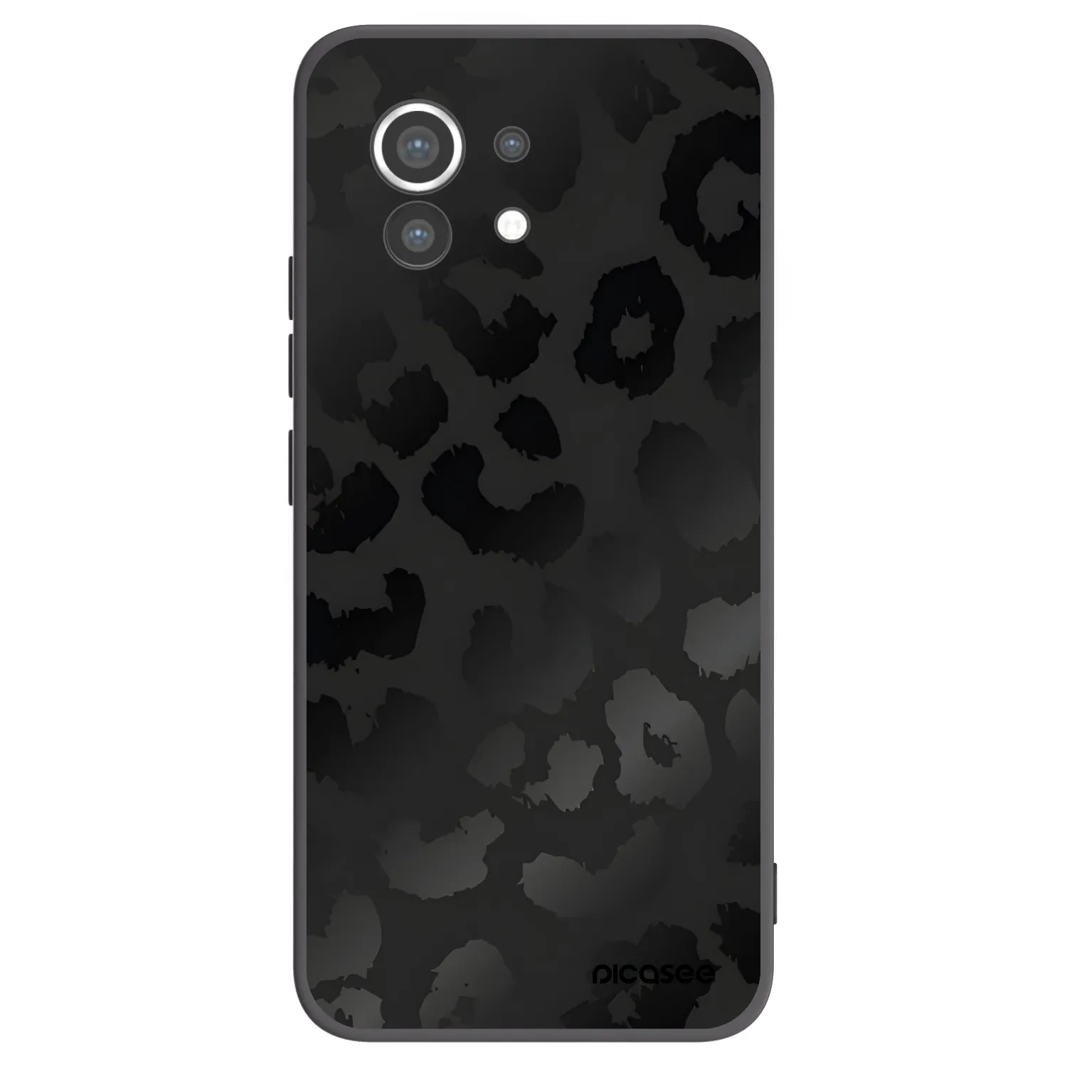Picasee Xiaomi Mi 11 Hülle - Schwarzes Silikon - Midnight Leopard