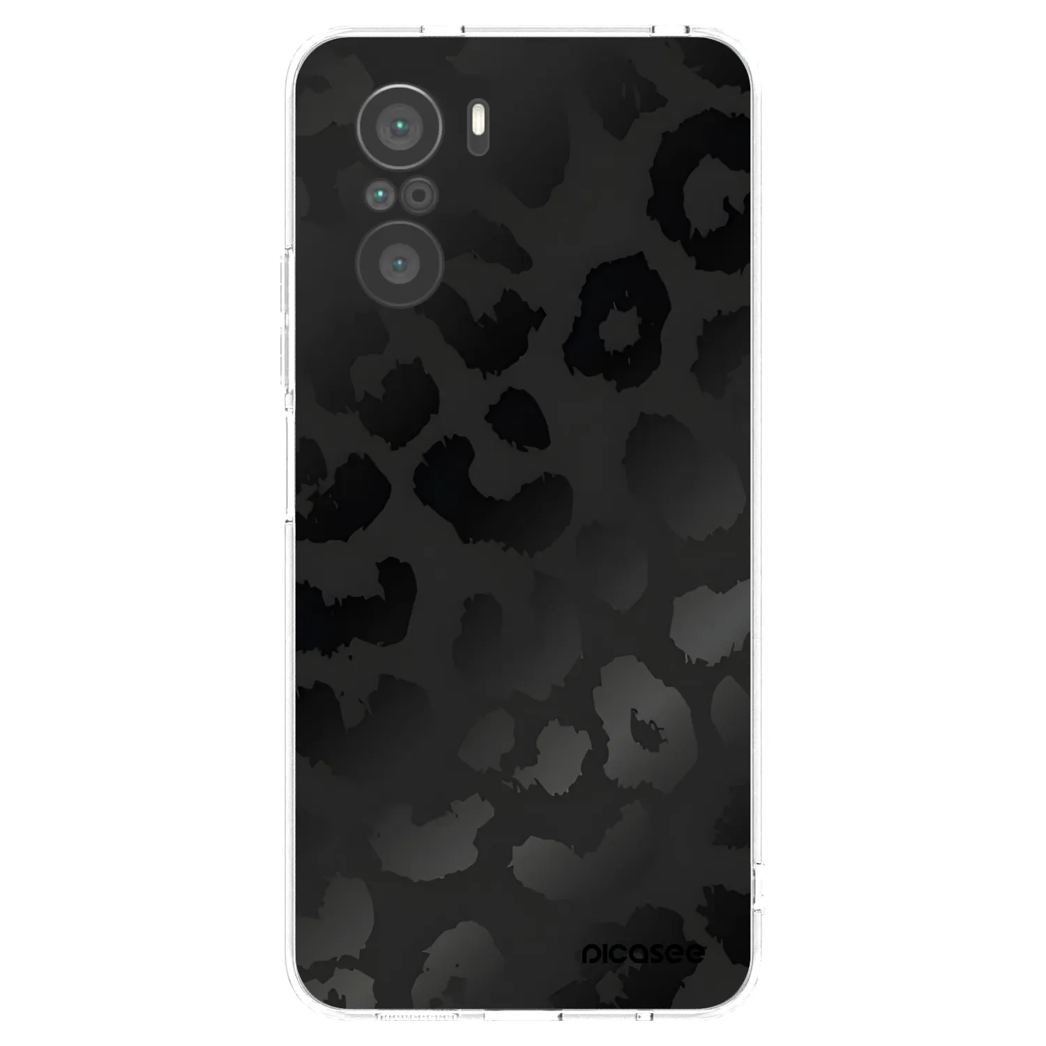 Picasee Xiaomi Poco F3 Hülle - Transparentes Silikon - Midnight Leopard