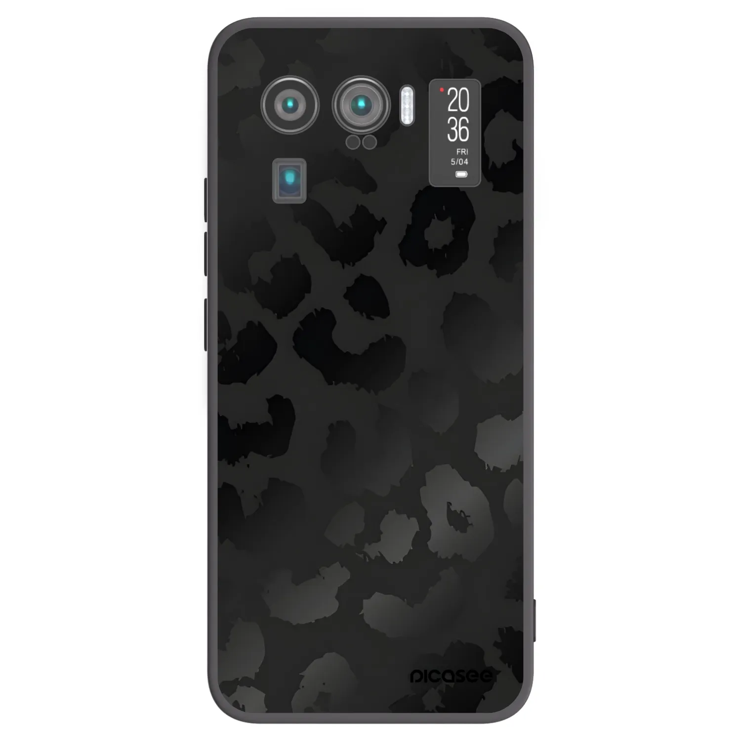 Picasee Xiaomi Mi 11 Ultra Hülle - Schwarzes Silikon - Midnight Leopard