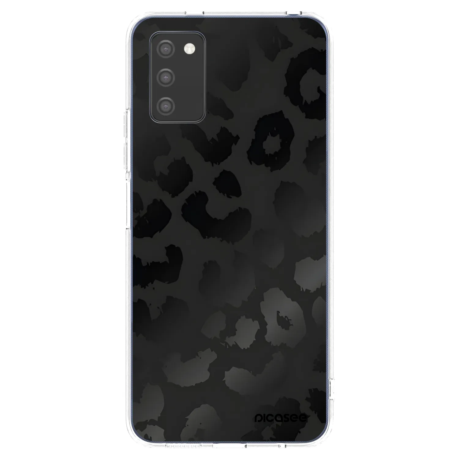 Picasee Samsung Galaxy A02s A025G Hülle - Transparentes Silikon - Midnight Leopard