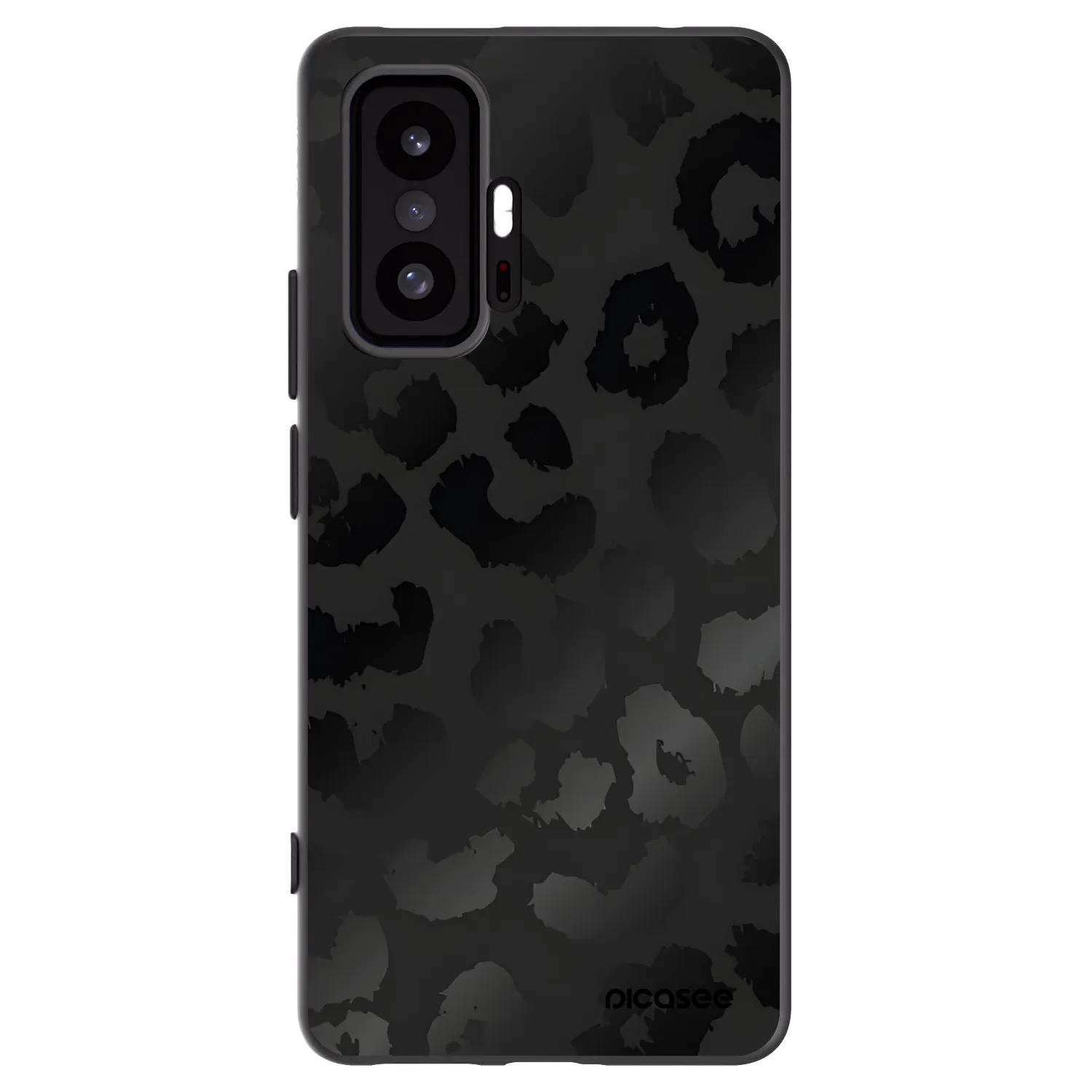 Picasee Xiaomi 11T Pro Hülle - Schwarzes Silikon - Midnight Leopard