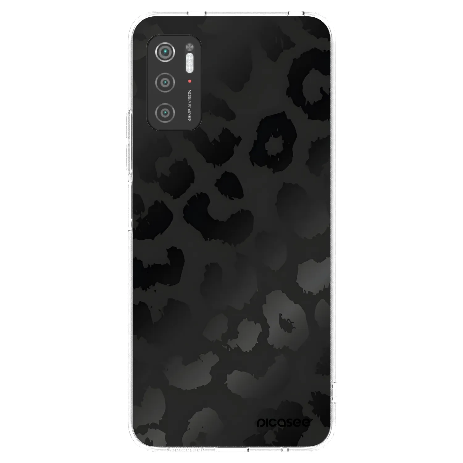 Picasee Xiaomi Poco M3 Pro 5G Hülle - Transparentes Silikon - Midnight Leopard