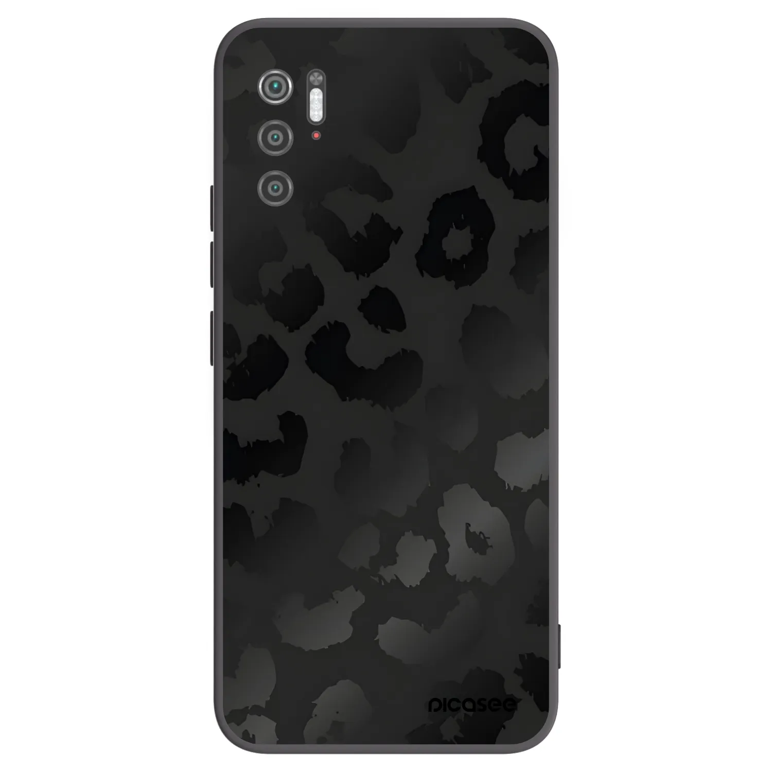 Picasee Xiaomi Poco M3 Pro 5G Hülle - Schwarzes Silikon - Midnight Leopard