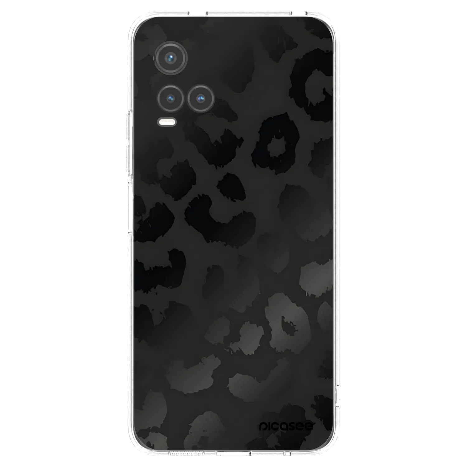 Picasee Vivo Y33s Hülle - Transparentes Silikon - Midnight Leopard