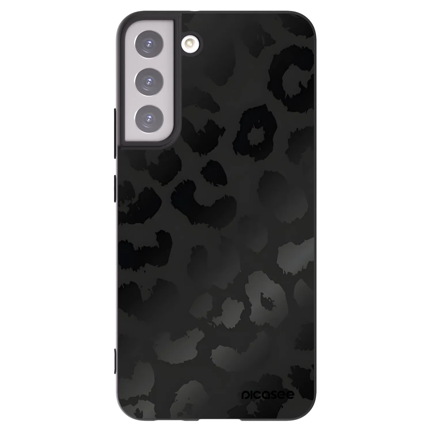 Picasee Samsung Galaxy S22+ 5G Hülle - Schwarzes Silikon - Midnight Leopard