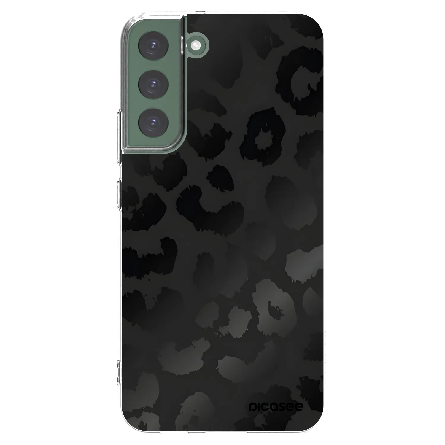 Picasee Samsung Galaxy S22+ 5G Hülle - Transparentes Silikon - Midnight Leopard