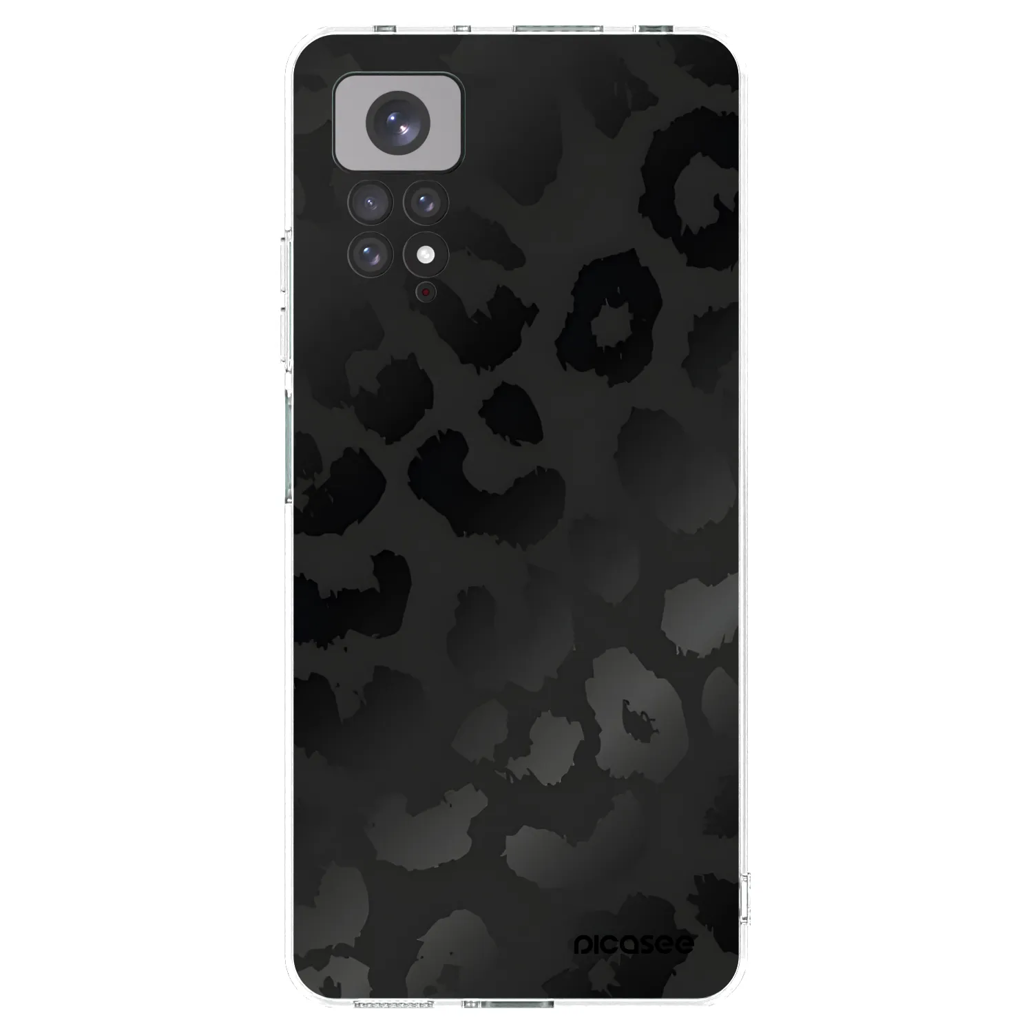 Picasee Xiaomi Redmi Note 11S 4G Hülle - Transparentes Silikon - Midnight Leopard