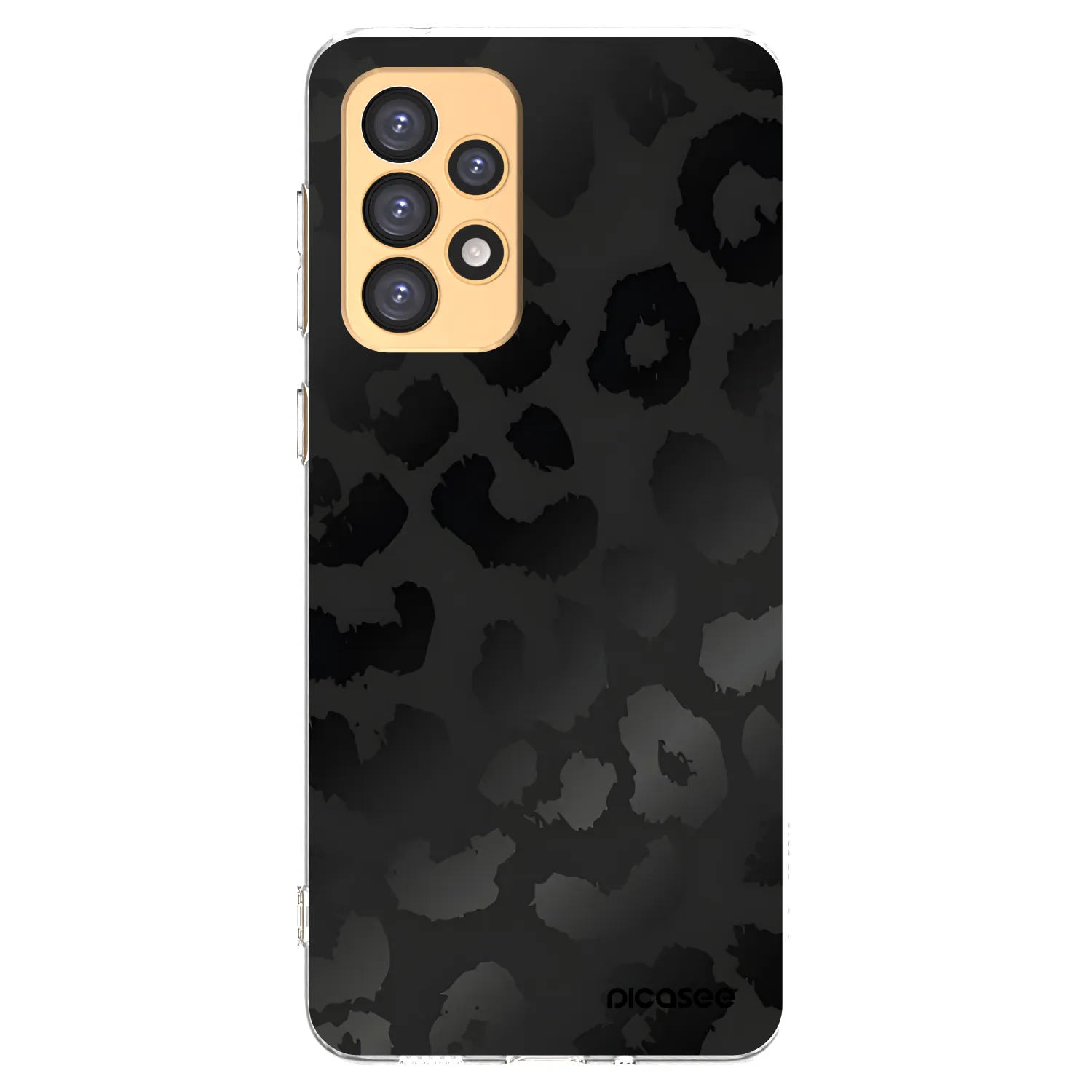 Picasee Samsung Galaxy A33 5G A336 Hülle - Transparentes Silikon - Midnight Leopard