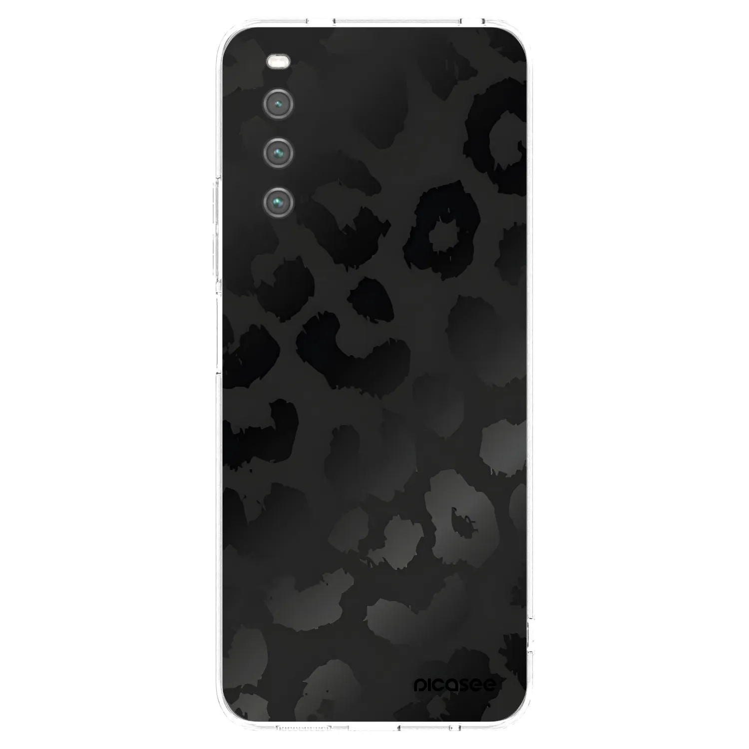 Picasee Sony Xperia 10 IV 5G Hülle - Transparentes Silikon - Midnight Leopard