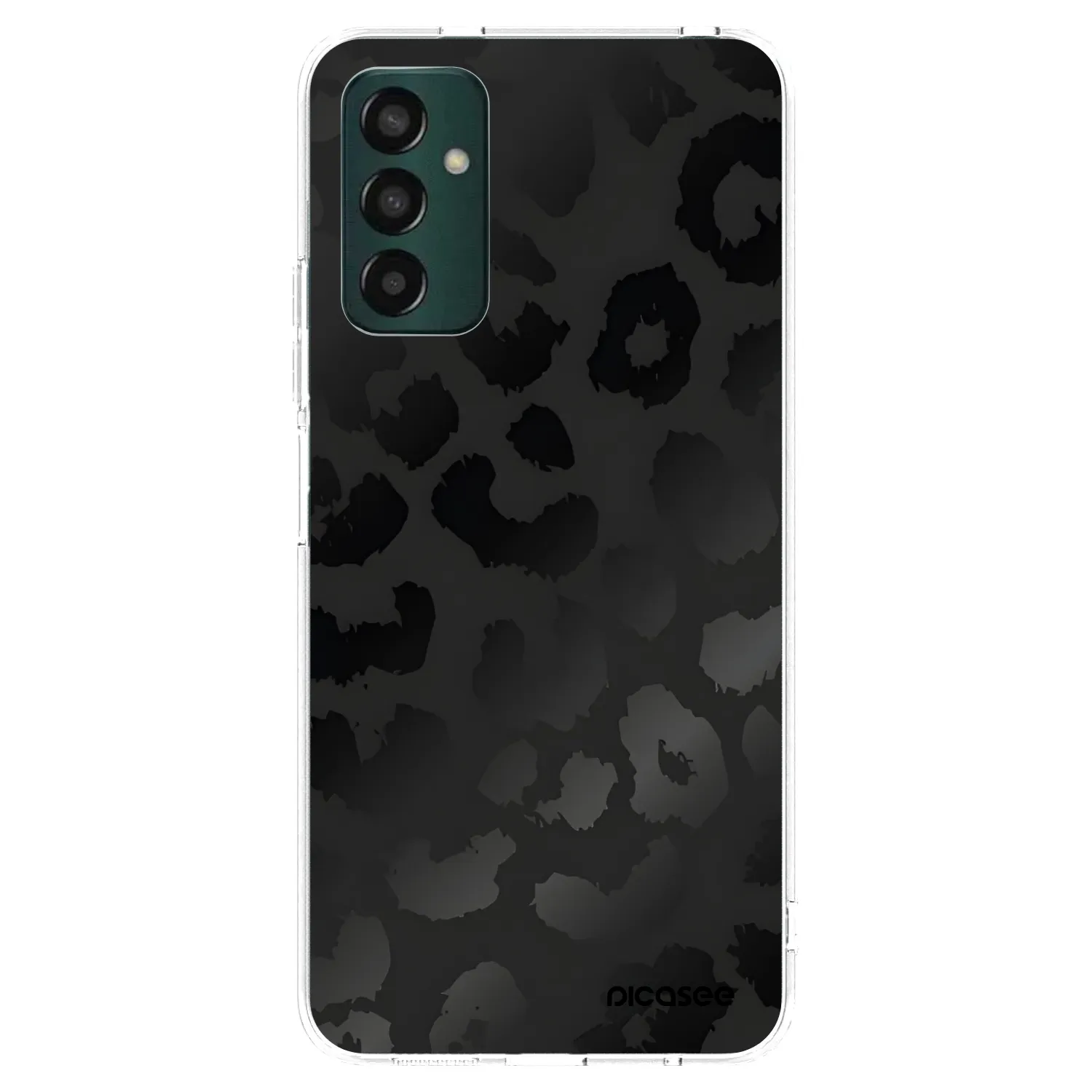 Picasee Samsung Galaxy M13 M135F Hülle - Transparentes Silikon - Midnight Leopard
