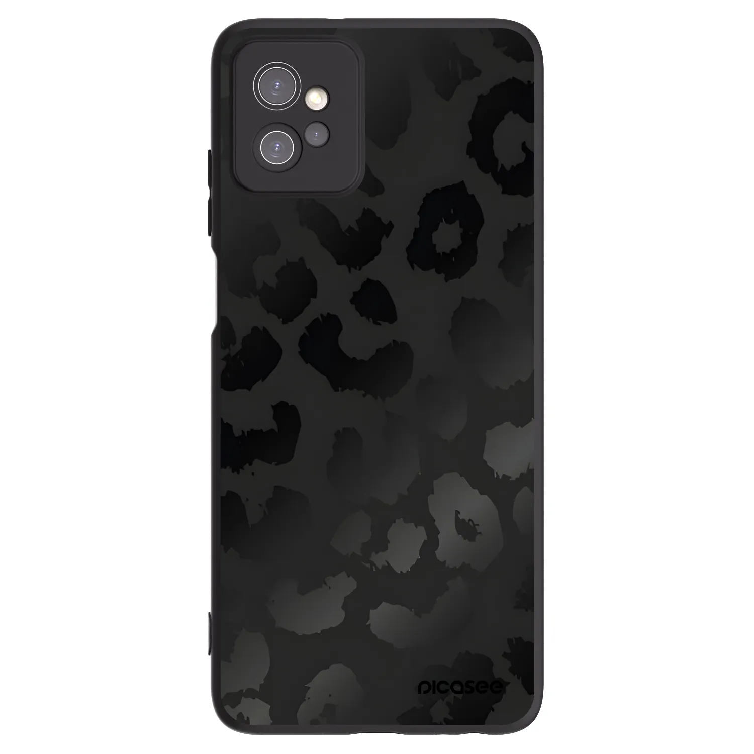 Picasee Motorola Moto G32 Hülle - Schwarzes Silikon - Midnight Leopard