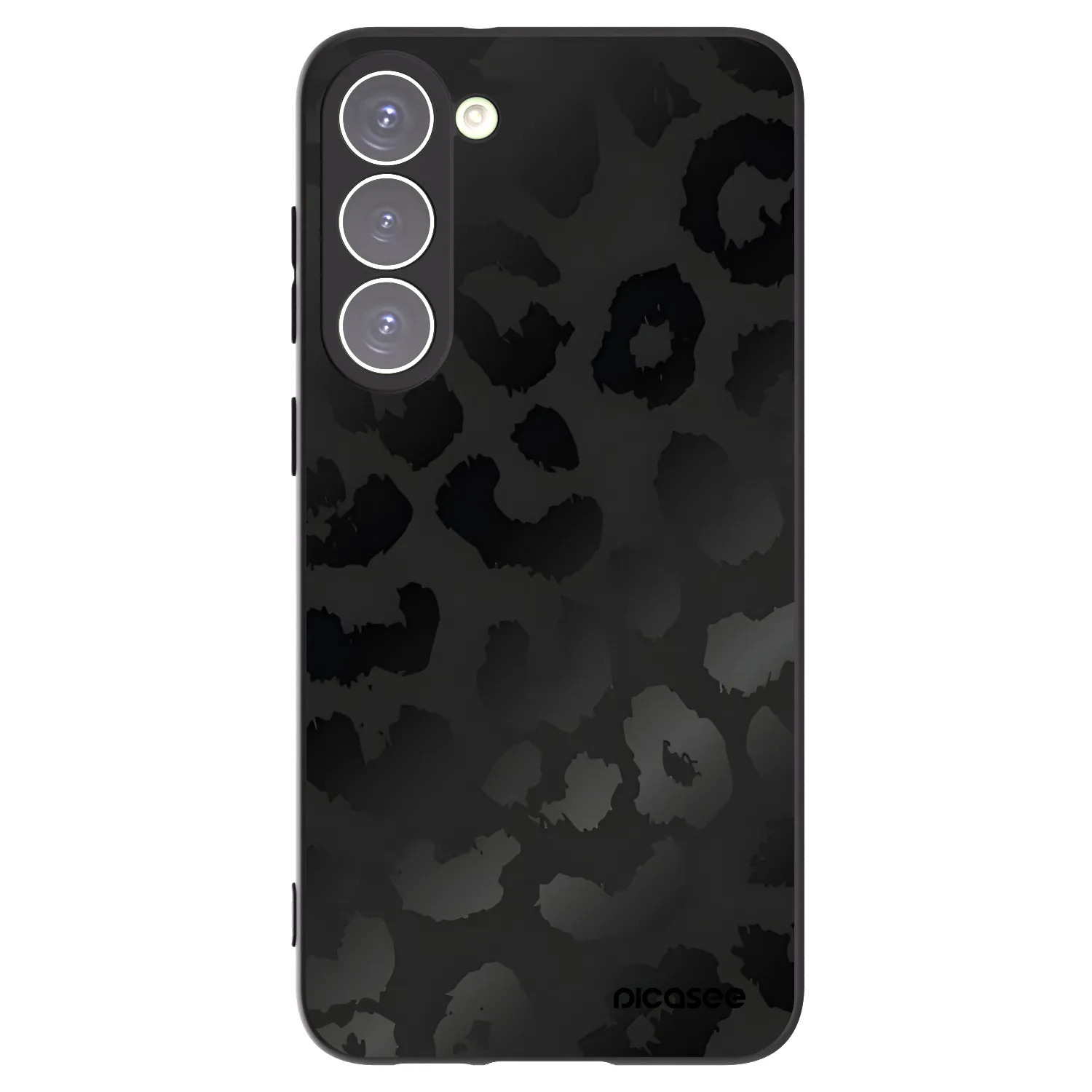 Picasee Samsung Galaxy S23+ 5G Hülle - Schwarzes Silikon - Midnight Leopard