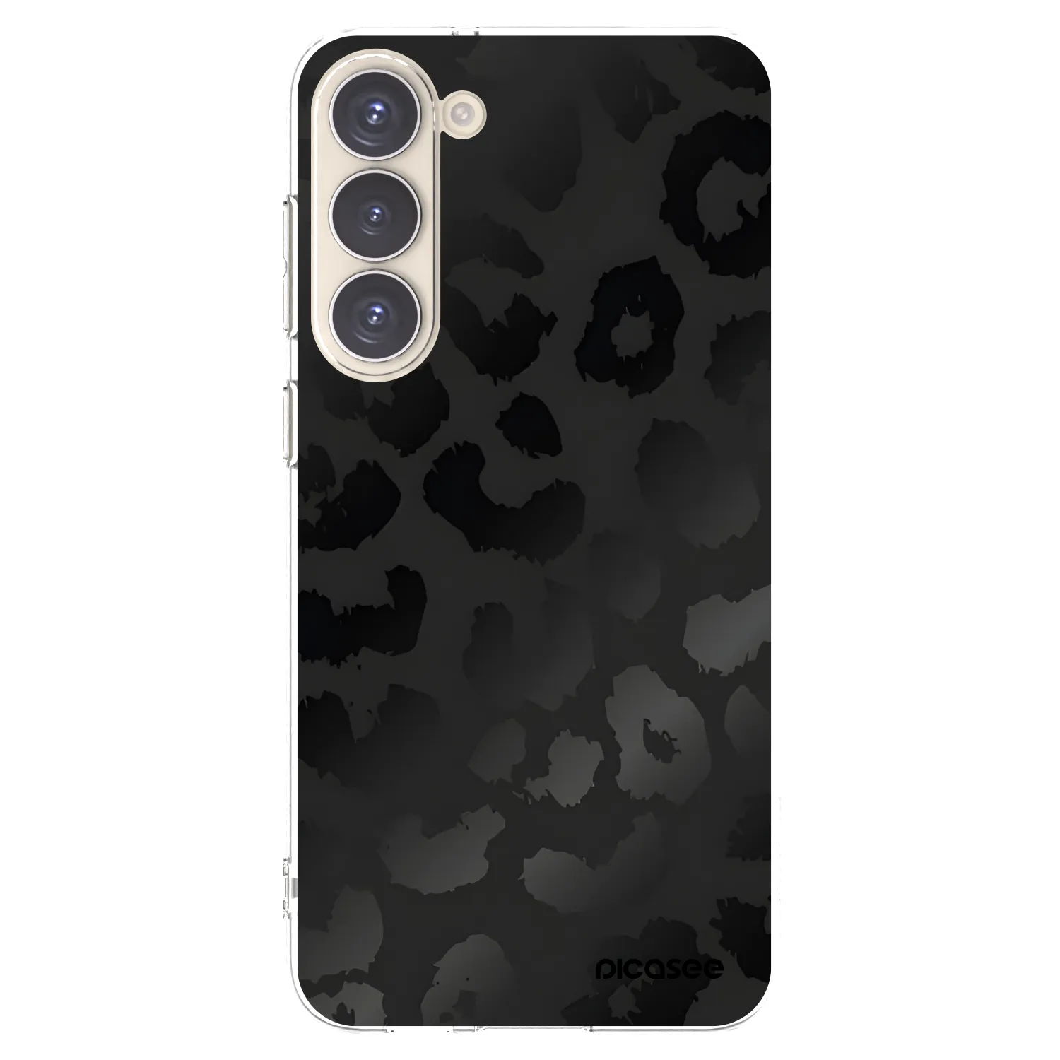 Picasee Samsung Galaxy S23+ 5G Hülle - Transparentes Silikon - Midnight Leopard