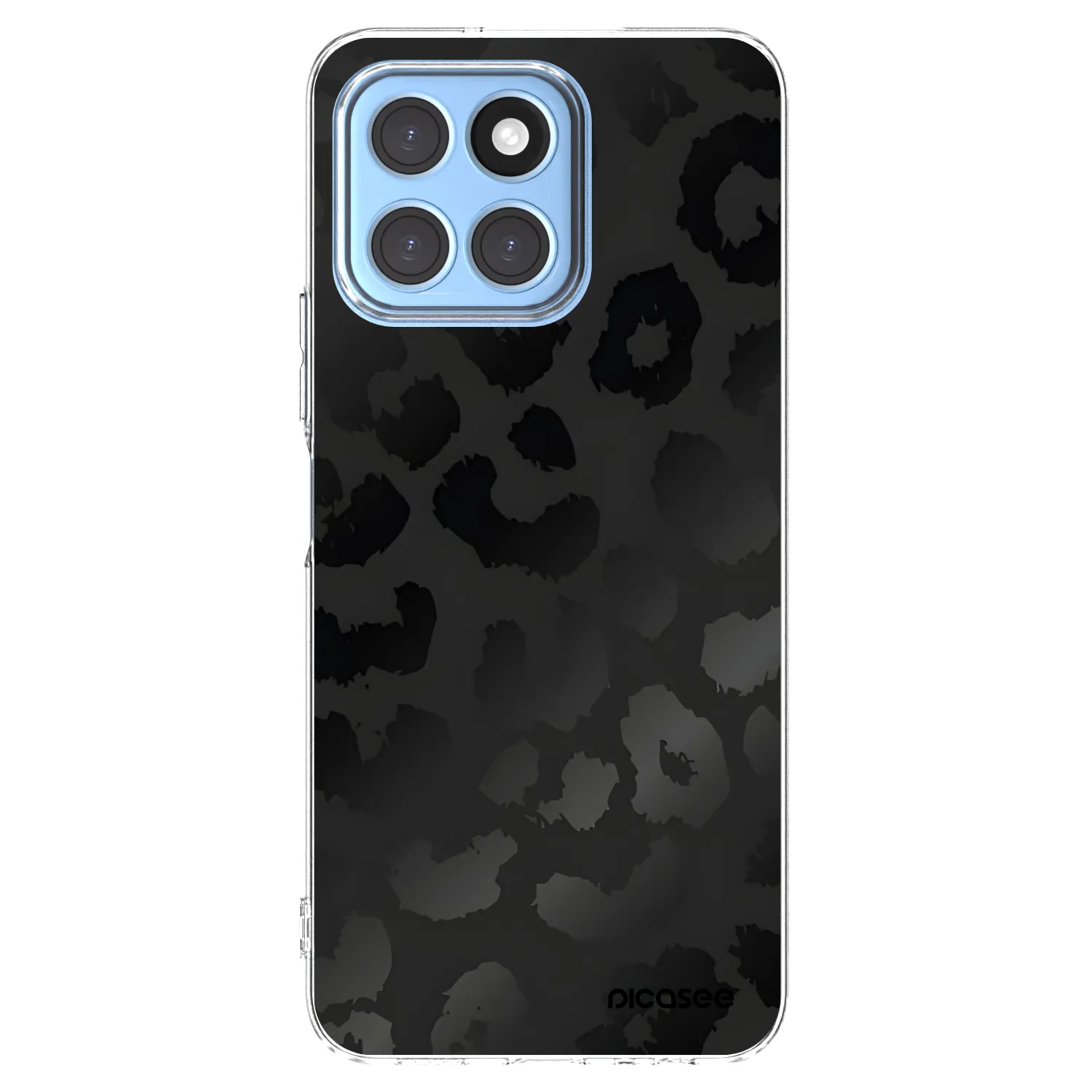 Picasee Honor X6 Hülle - Transparentes Silikon - Midnight Leopard