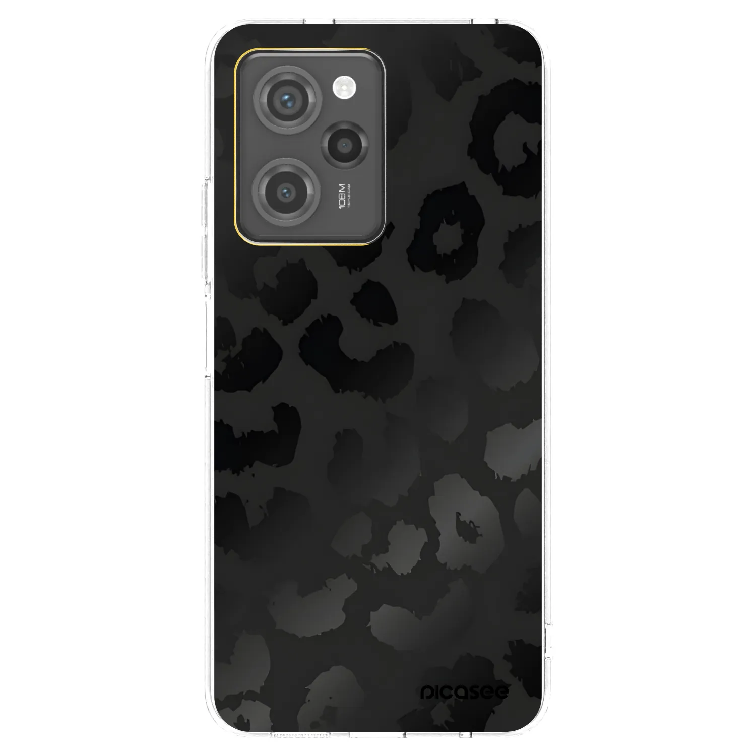 Picasee Xiaomi Poco X5 Pro Hülle - Transparentes Silikon - Midnight Leopard