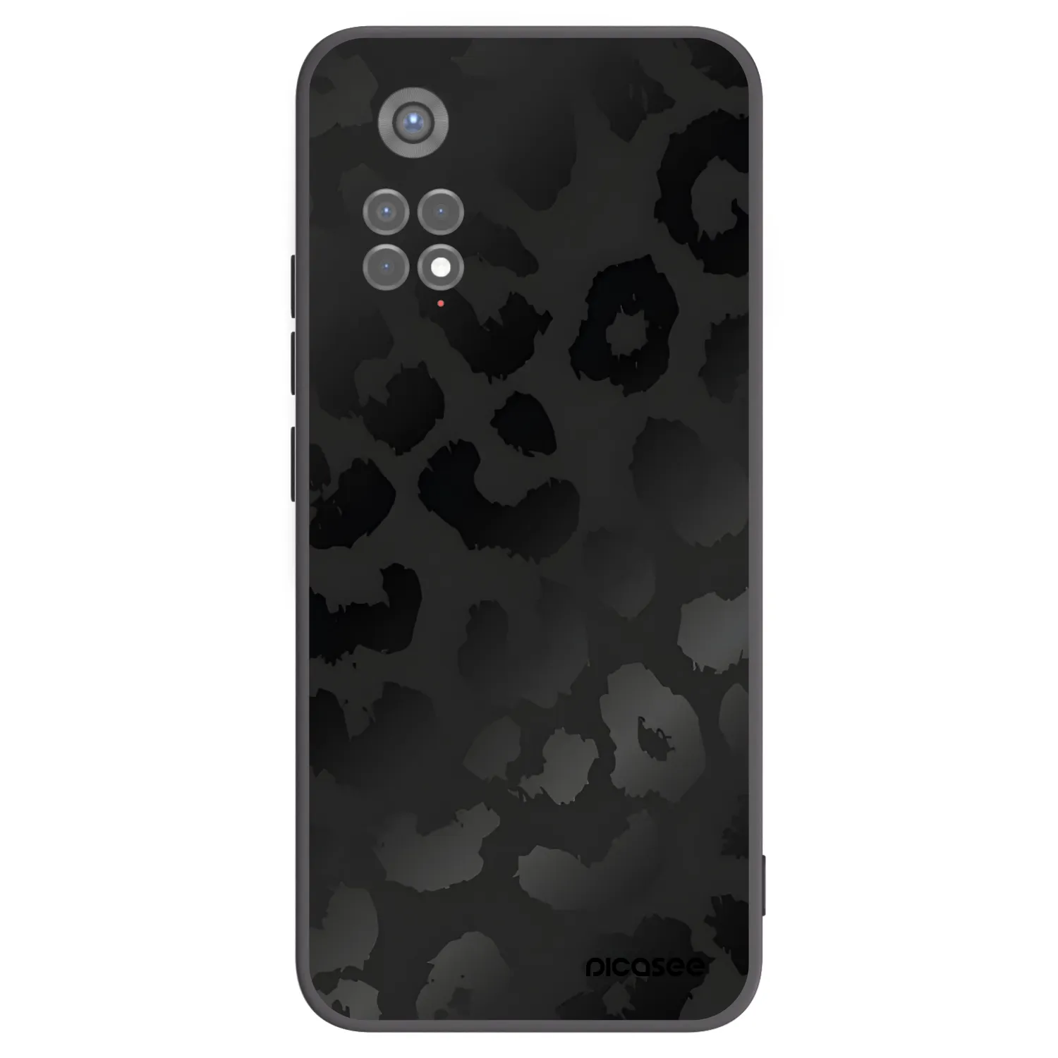Picasee Xiaomi Redmi Note 11S 5G Hülle - Schwarzes Silikon - Midnight Leopard