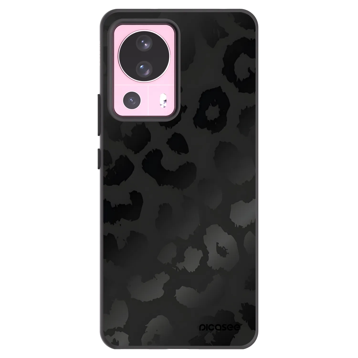 Picasee Xiaomi 13 Lite Hülle - Schwarzes Silikon - Midnight Leopard