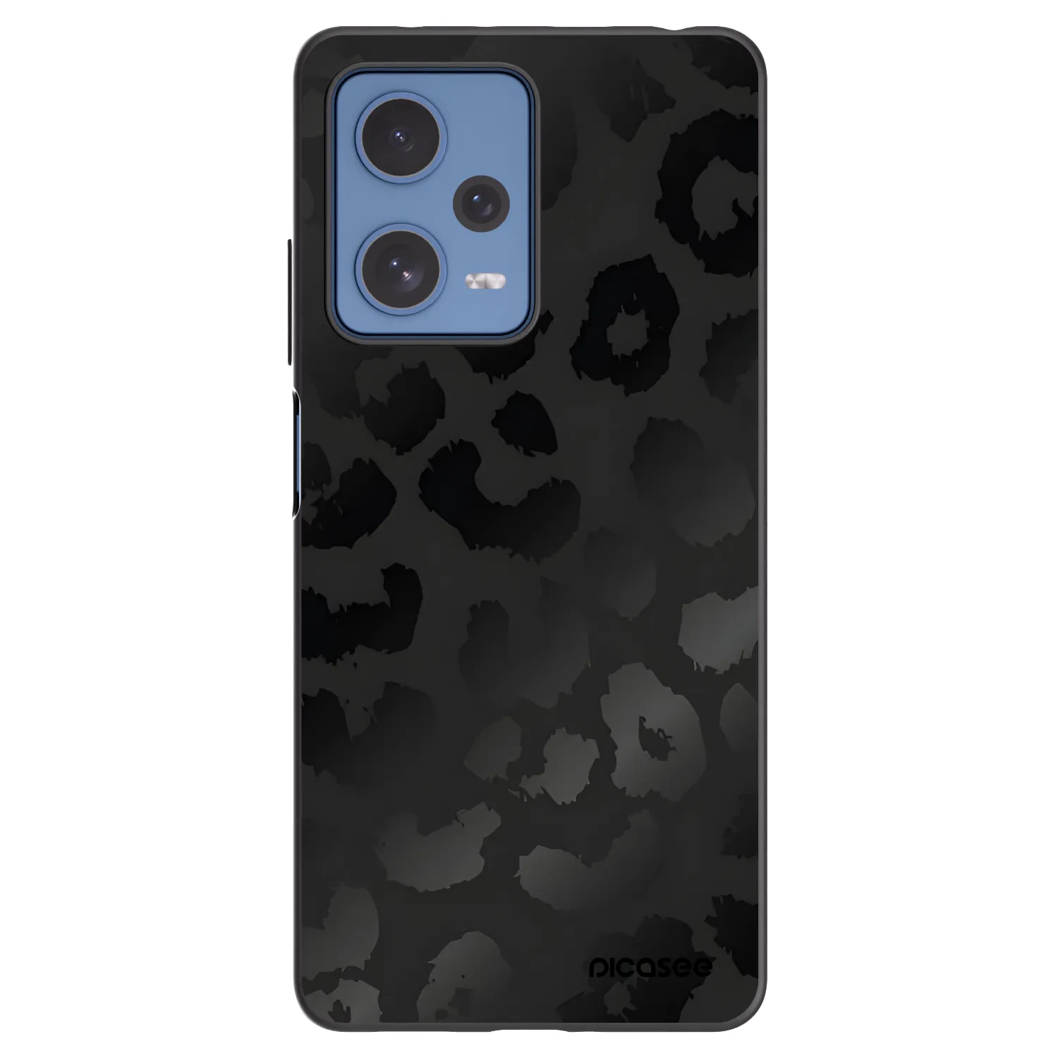 Picasee Xiaomi Redmi Note 12 Pro 5G Hülle - Schwarzes Silikon - Midnight Leopard