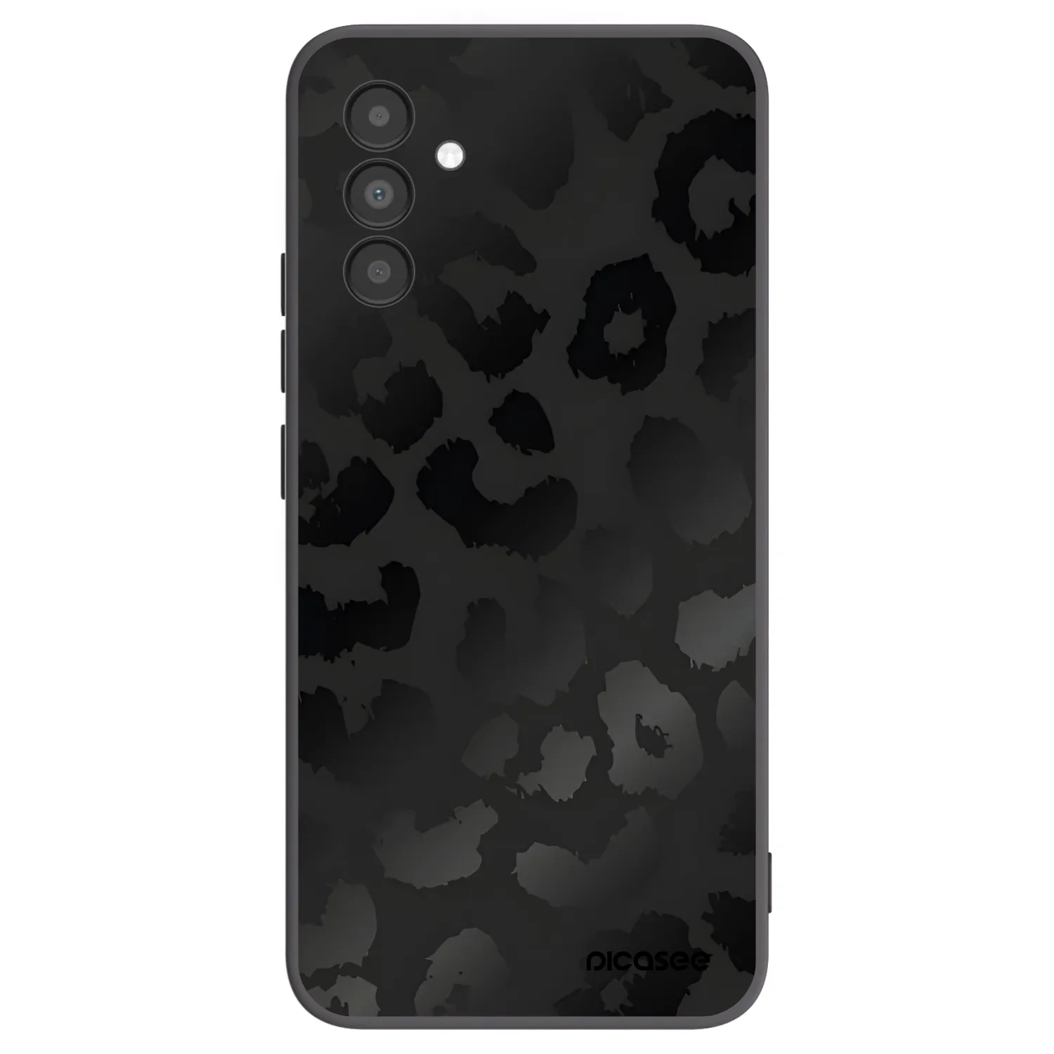 Picasee Samsung Galaxy A04s A047F Hülle - Schwarzes Silikon - Midnight Leopard