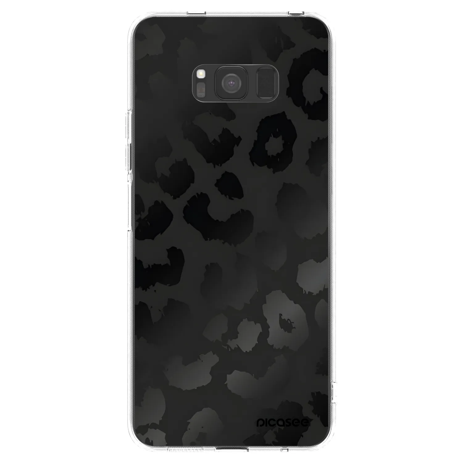 Picasee Samsung Galaxy S8 G950F Hülle - Transparentes Silikon - Midnight Leopard