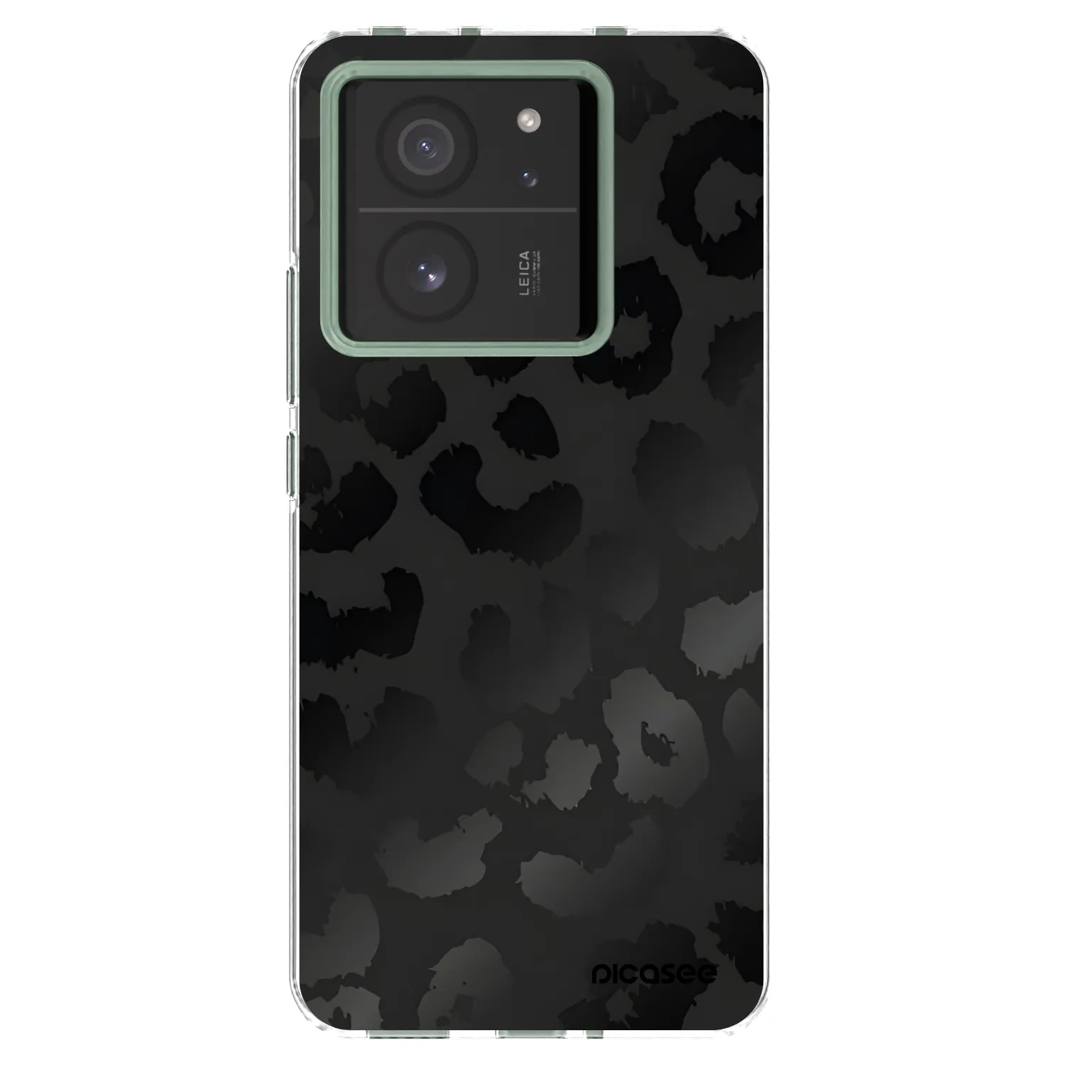 Picasee Xiaomi 13T Hülle - Transparentes Silikon - Midnight Leopard
