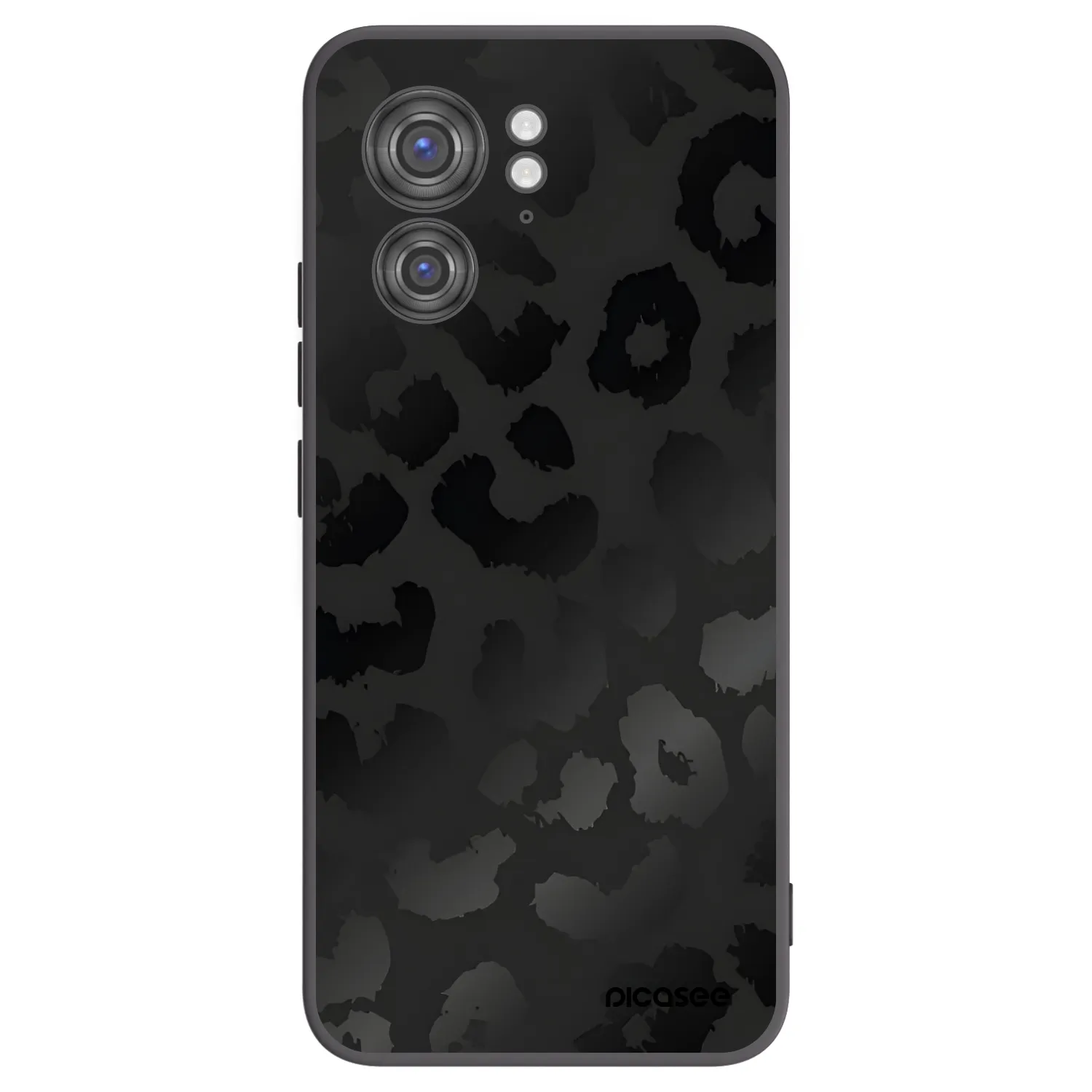 Picasee Motorola Edge 40 Hülle - Schwarzes Silikon - Midnight Leopard